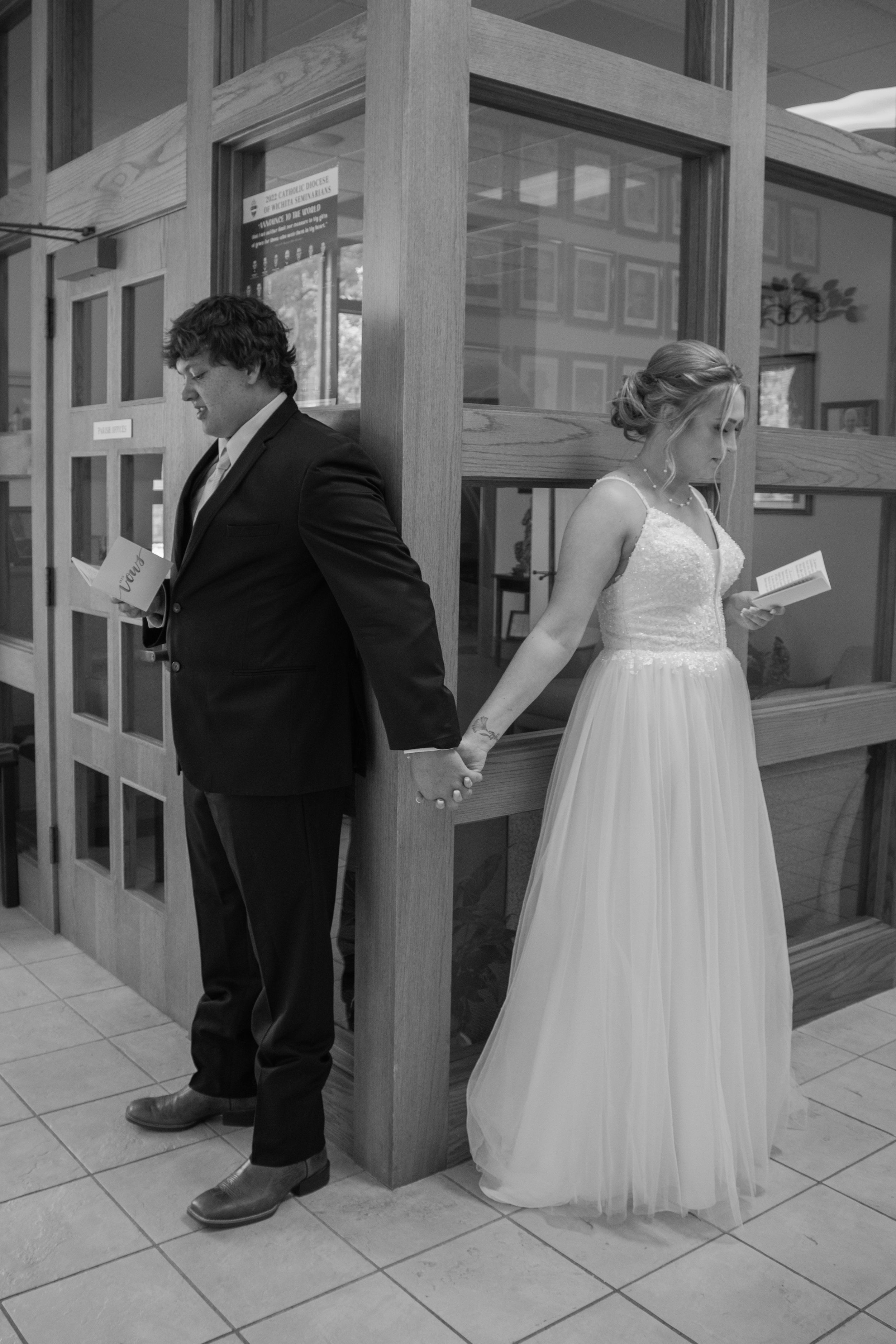 vow reading wedding private time bride and groom