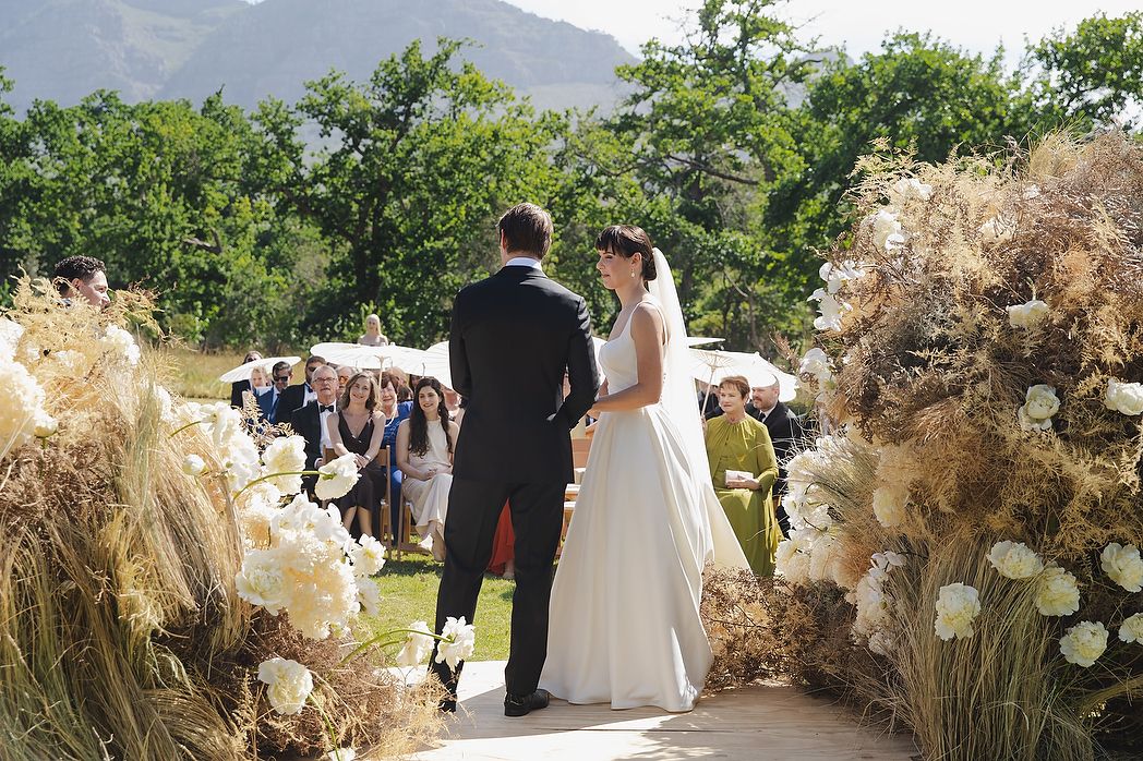 Bride and groom during ceremony.