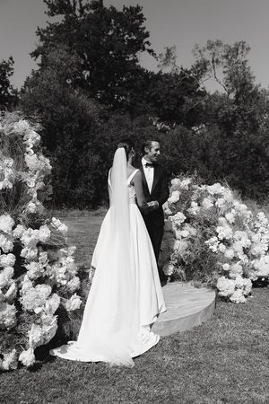 Bride and groom during ceremony.