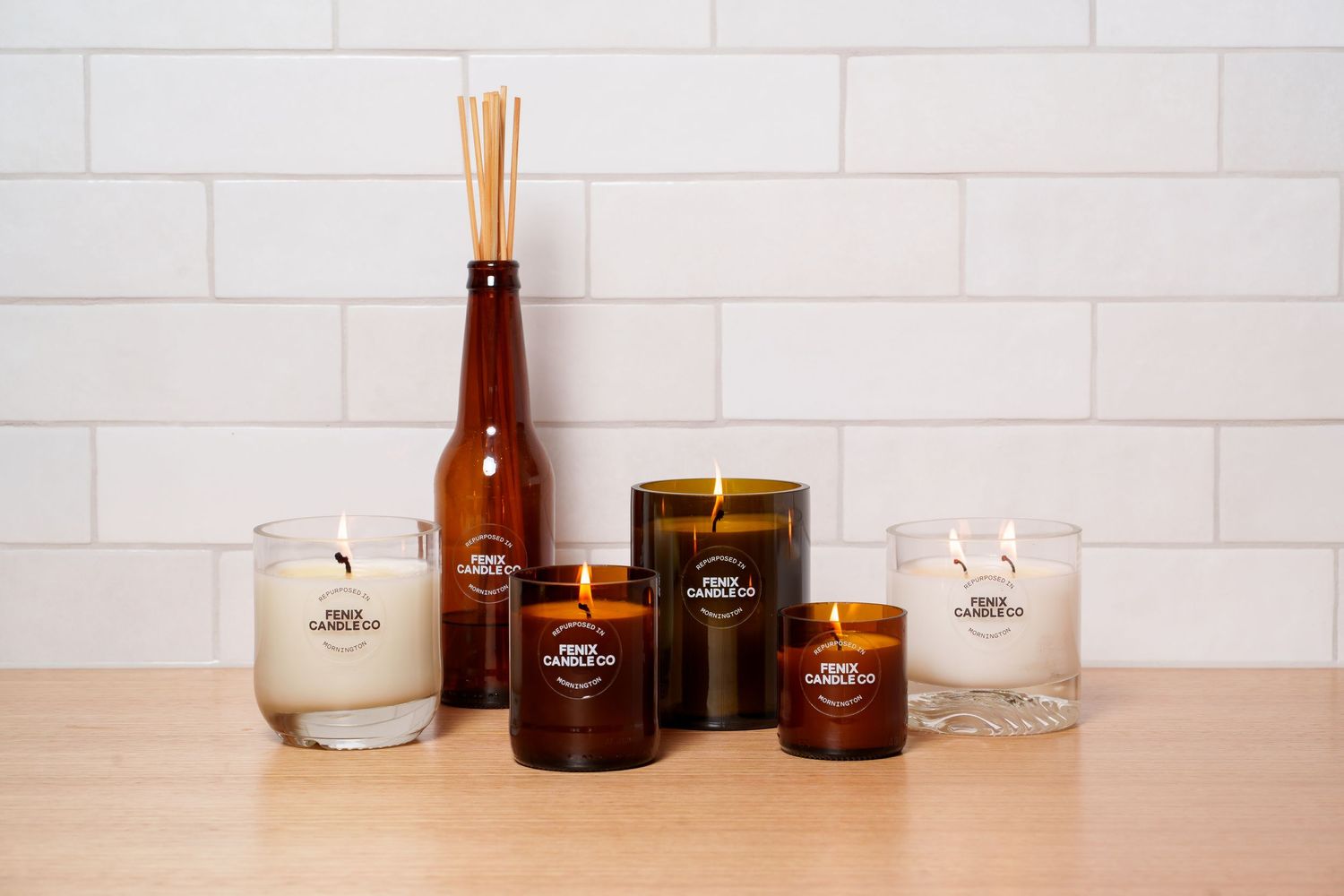 Retail display shelves showcasing beauty products, perfumes, and skincare items in a boutique store setting.