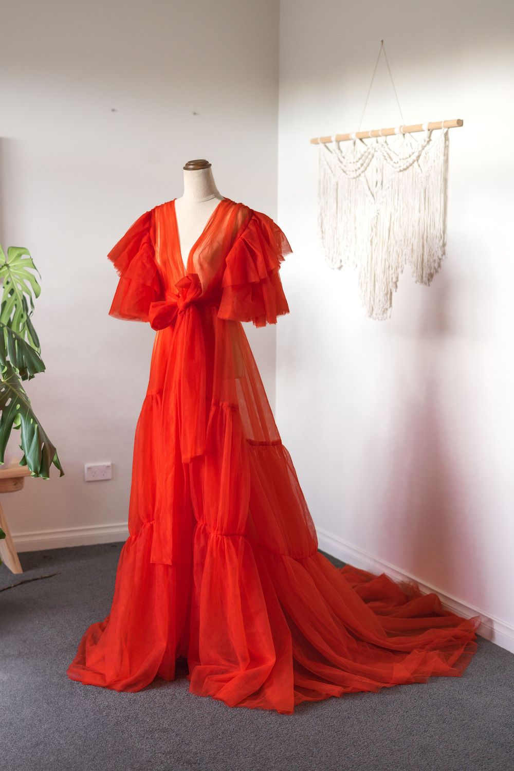 tulle gown