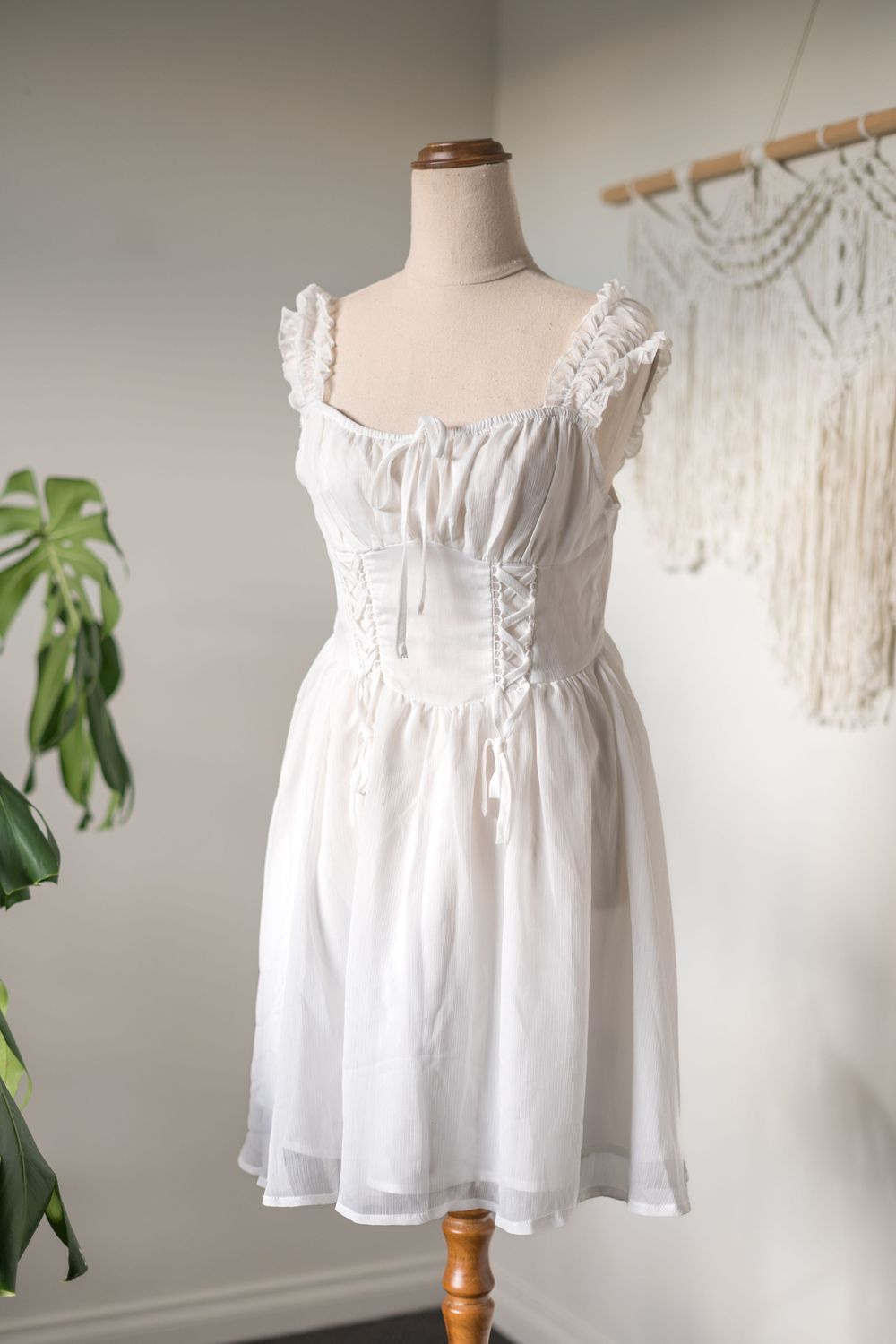 white dress
