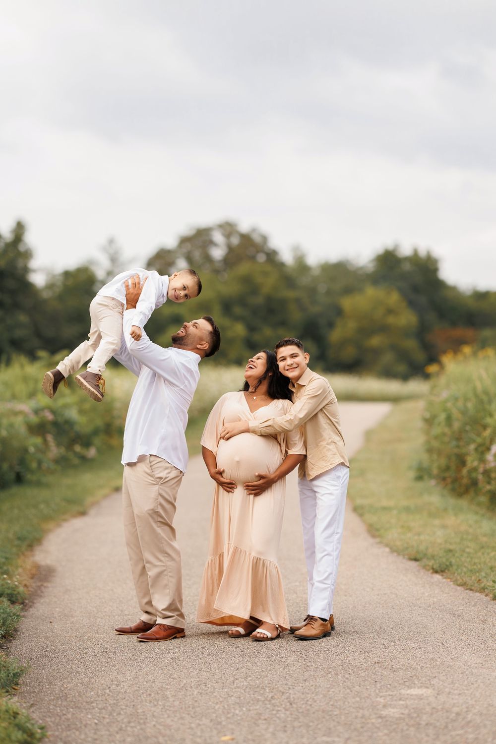 Luxury studio maternity photography in Batavia Illinois by Olena Swoboda Photography LLC