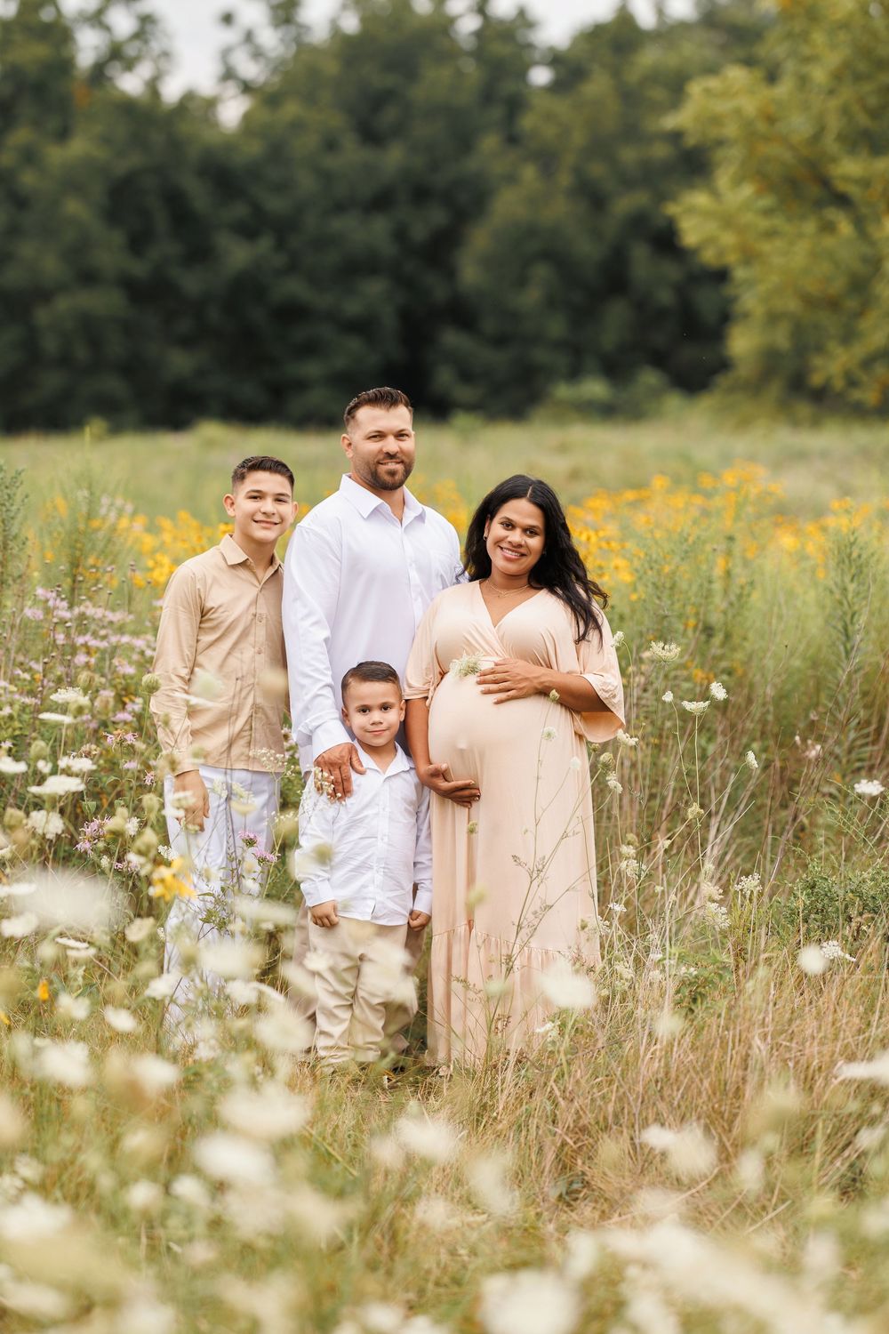 Luxury studio maternity photography in Batavia Illinois by Olena Swoboda Photography LLC