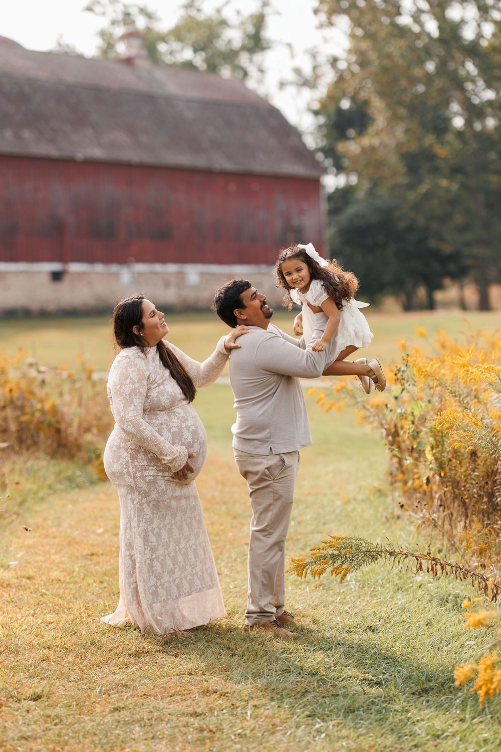 Luxury studio maternity photography in Batavia Illinois by Olena Swoboda Photography LLC