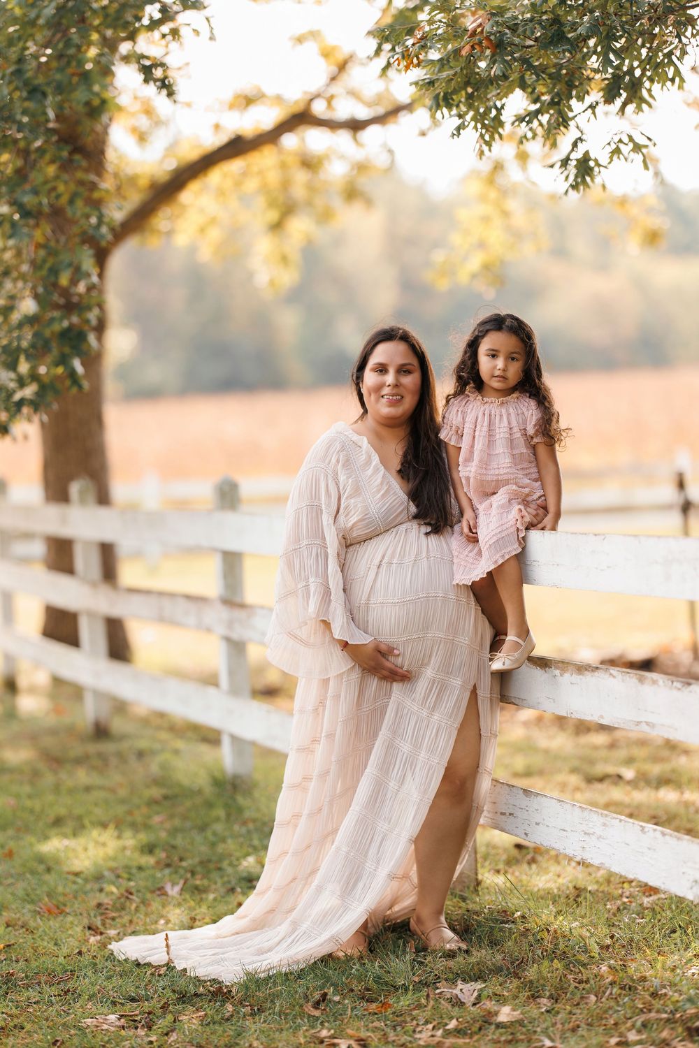 Elegant maternity portraits captured in a luxury studio setting in Chicago. Soft, timeless imagery highlighting the beauty, strength, and gl
