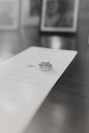 Artistic black-and-white detailed ring photo, Fort Worth TX wedding, timeless vintage storytelling.