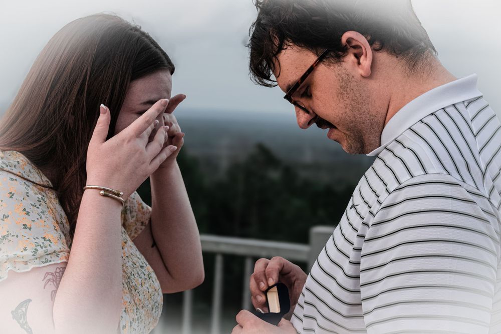 Couples photo that turned into Engagement photos