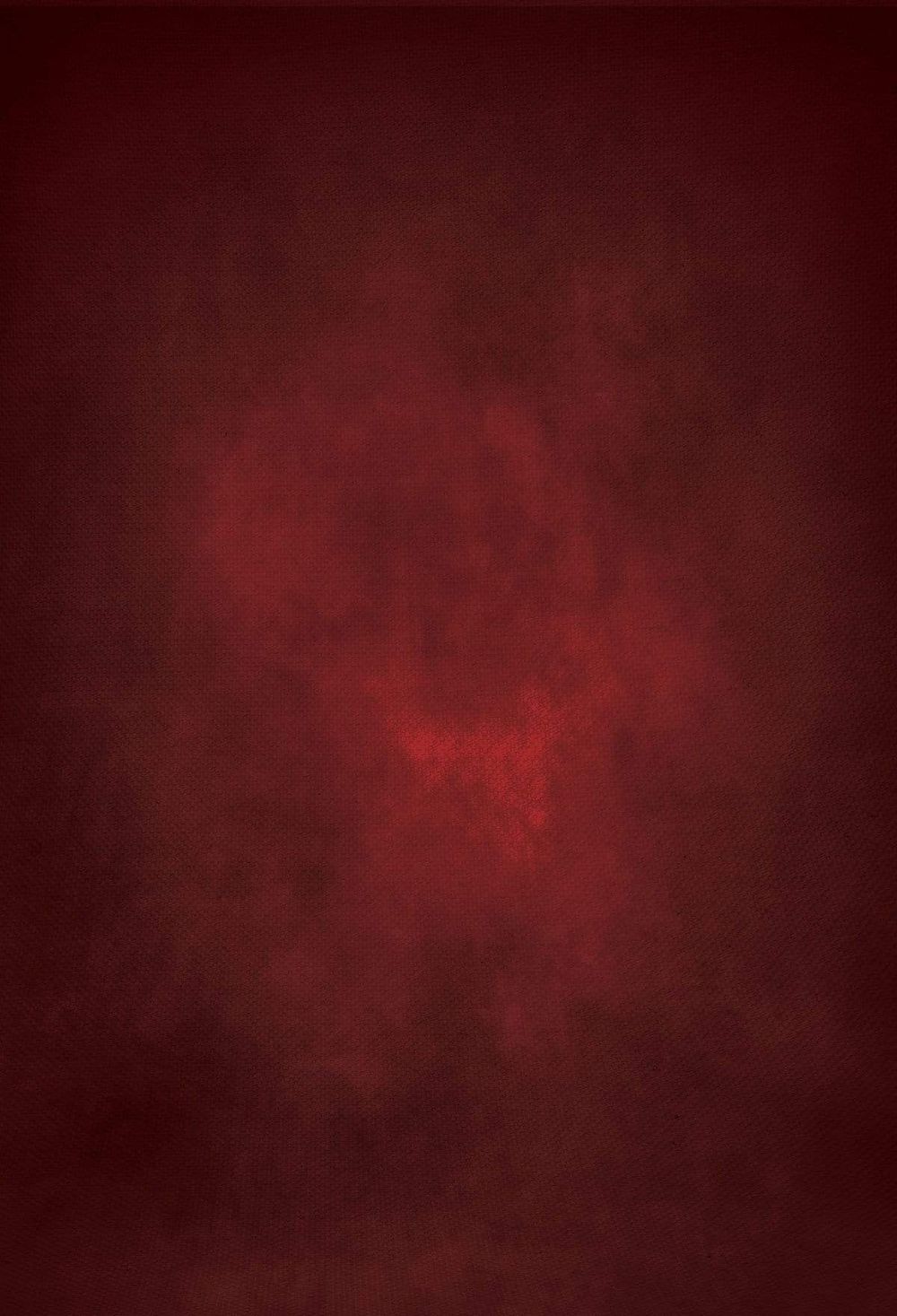 Dark red textured background with mottled cloudy pattern and subtle vignette effect.
