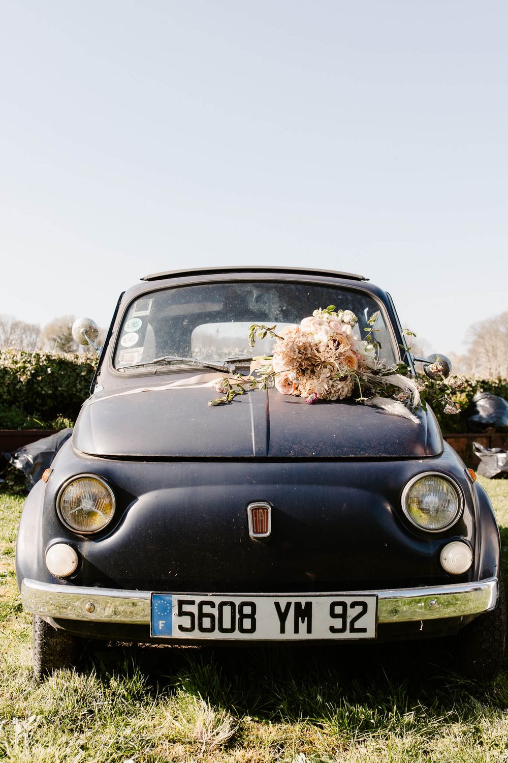 Voiture ancienne mariage rétro Les Bonnes Joies Vexin