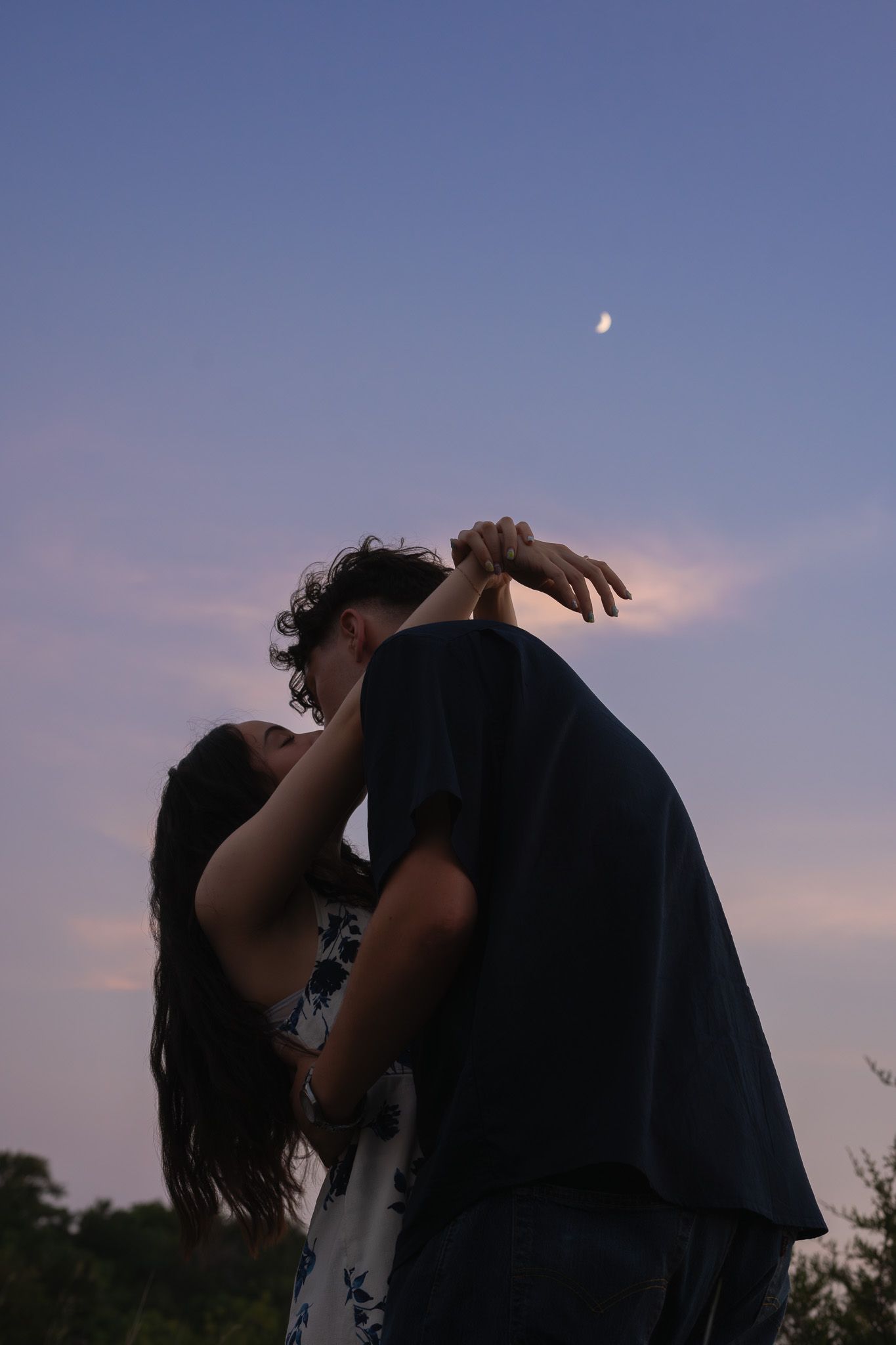 Alyssa S. Creative dreamy sunset couples session. Fort Worth, Texas.