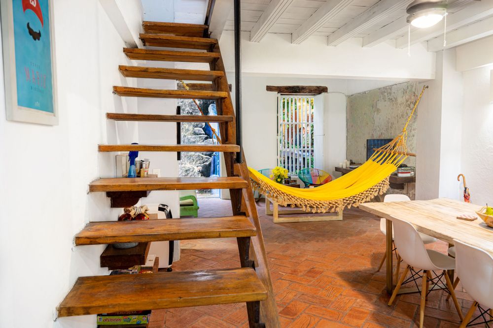 Charming Cartagena Airbnb with colonial architecture, vibrant interiors, and coastal charm.