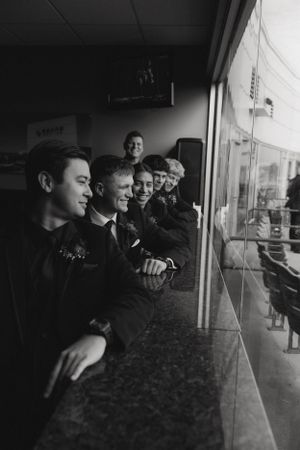 wedding at modern woodman park, davenport, iowa