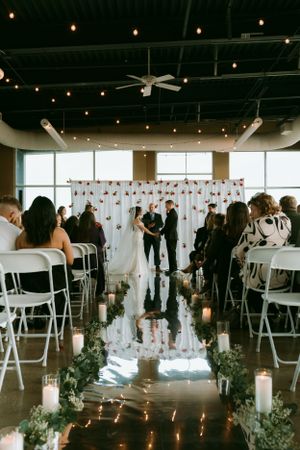 wedding at modern woodman park, davenport, iowa