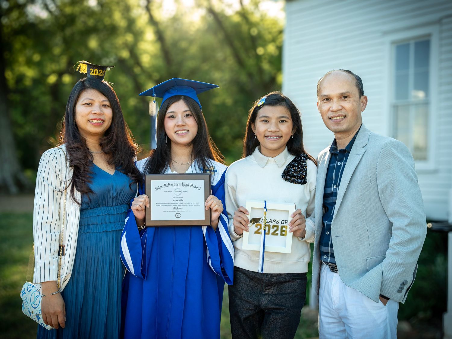 Family Graduation Portrait