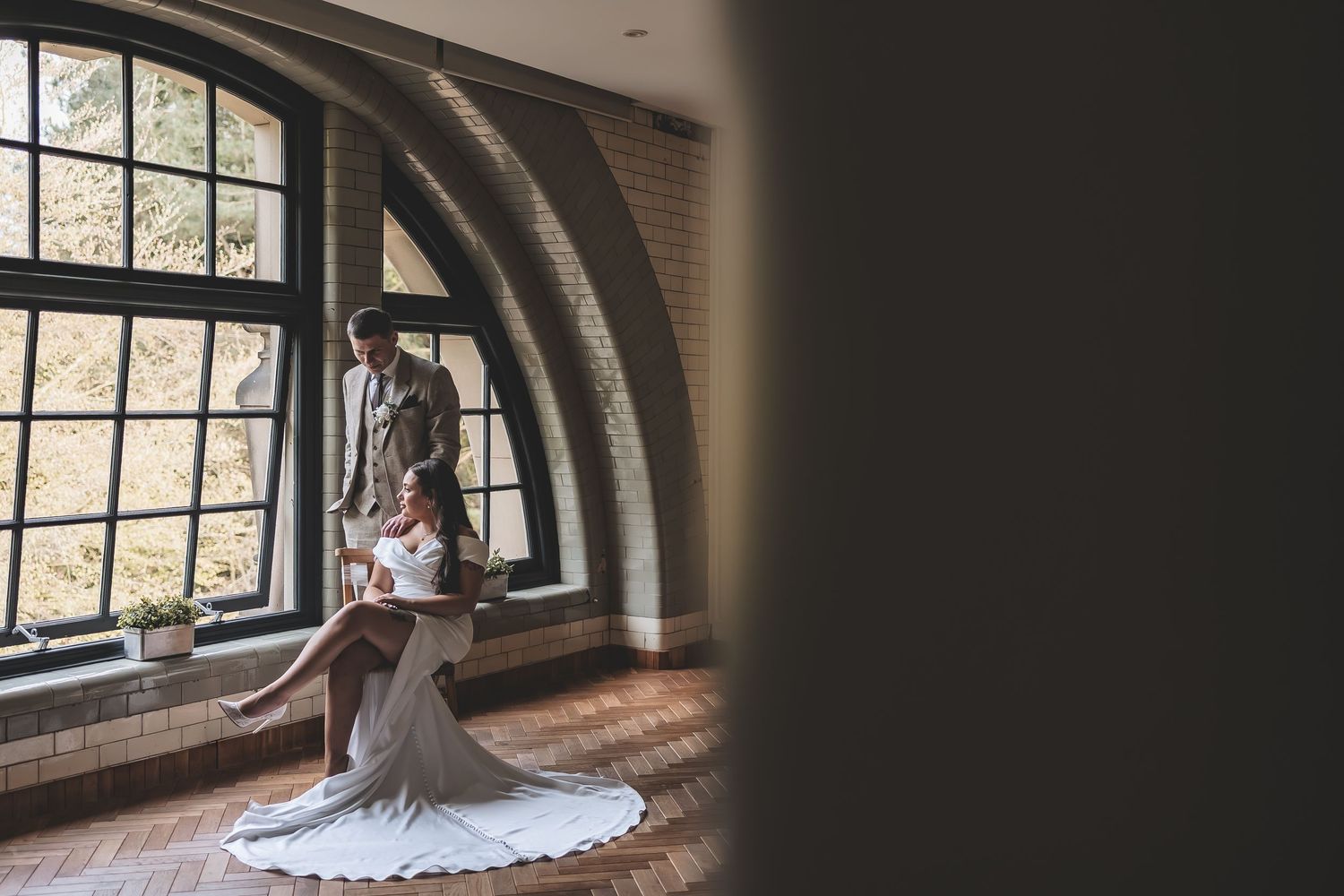 Unobtrusive wedding photography at The Pumping House Wedding Venue.