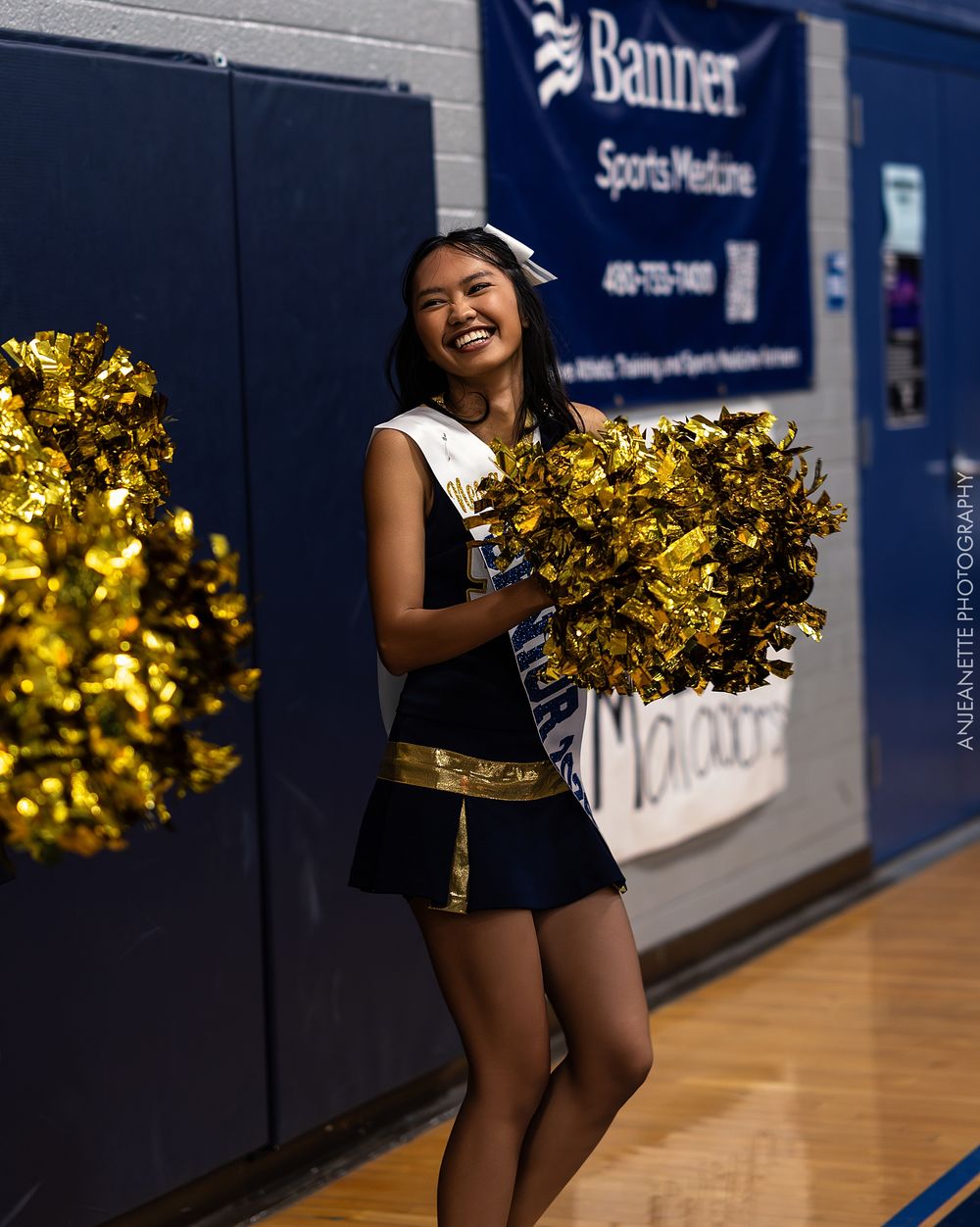 Phoenix Arizona Team Sports Banner Pictures by Anjeanette Photography Graduation High School Seniors Paradise Valley AZ