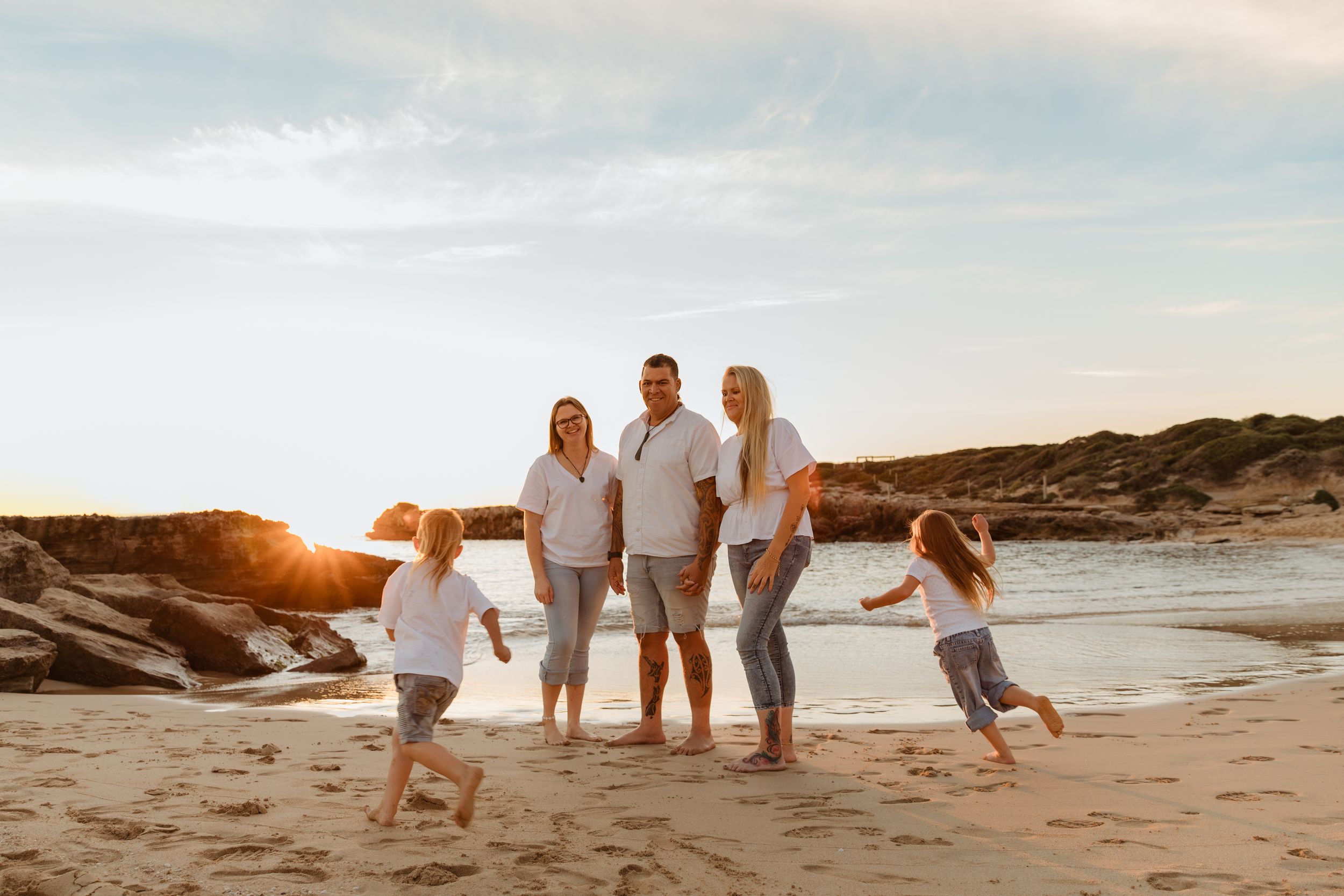 Rockingham Family, Maternity, newborn Photographer, point person beach, beach family session at rockingham
