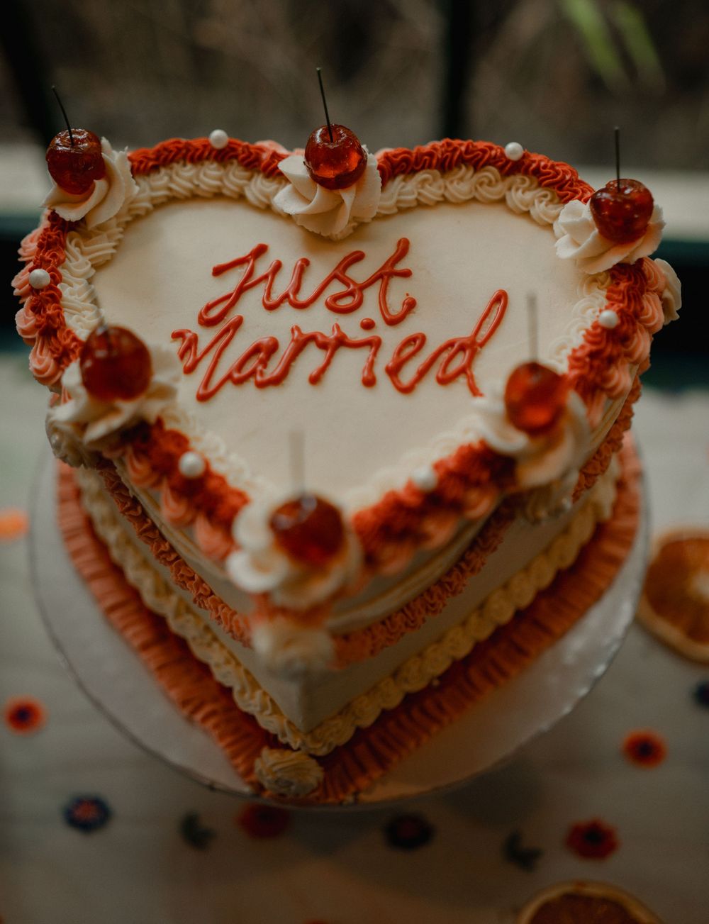 'norfolk wedding, just married cake'