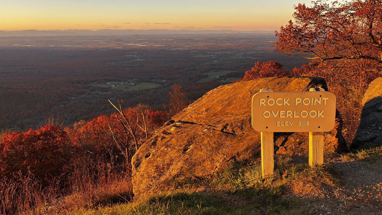 Rock Point overlook on Blue Ridge Parkway Virginia