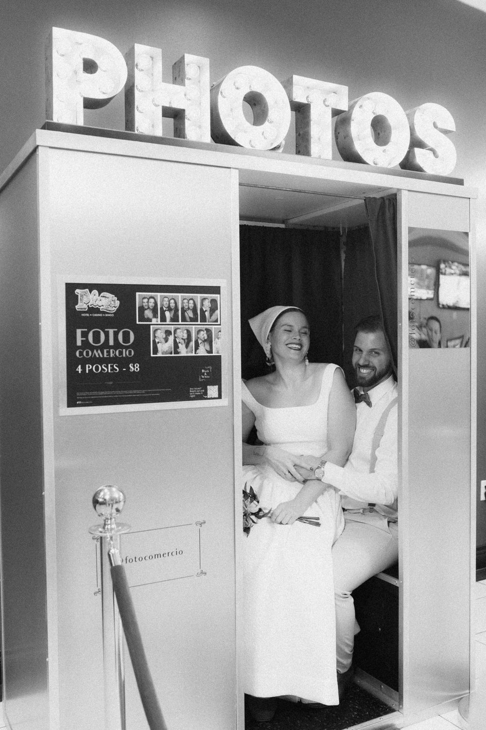 Vintage Vegas elopement photographer and super 8 videographer