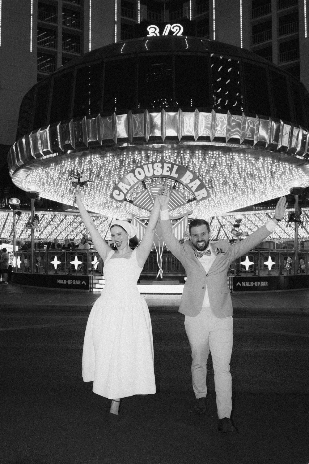 Vintage Vegas elopement photographer and super 8 videographer