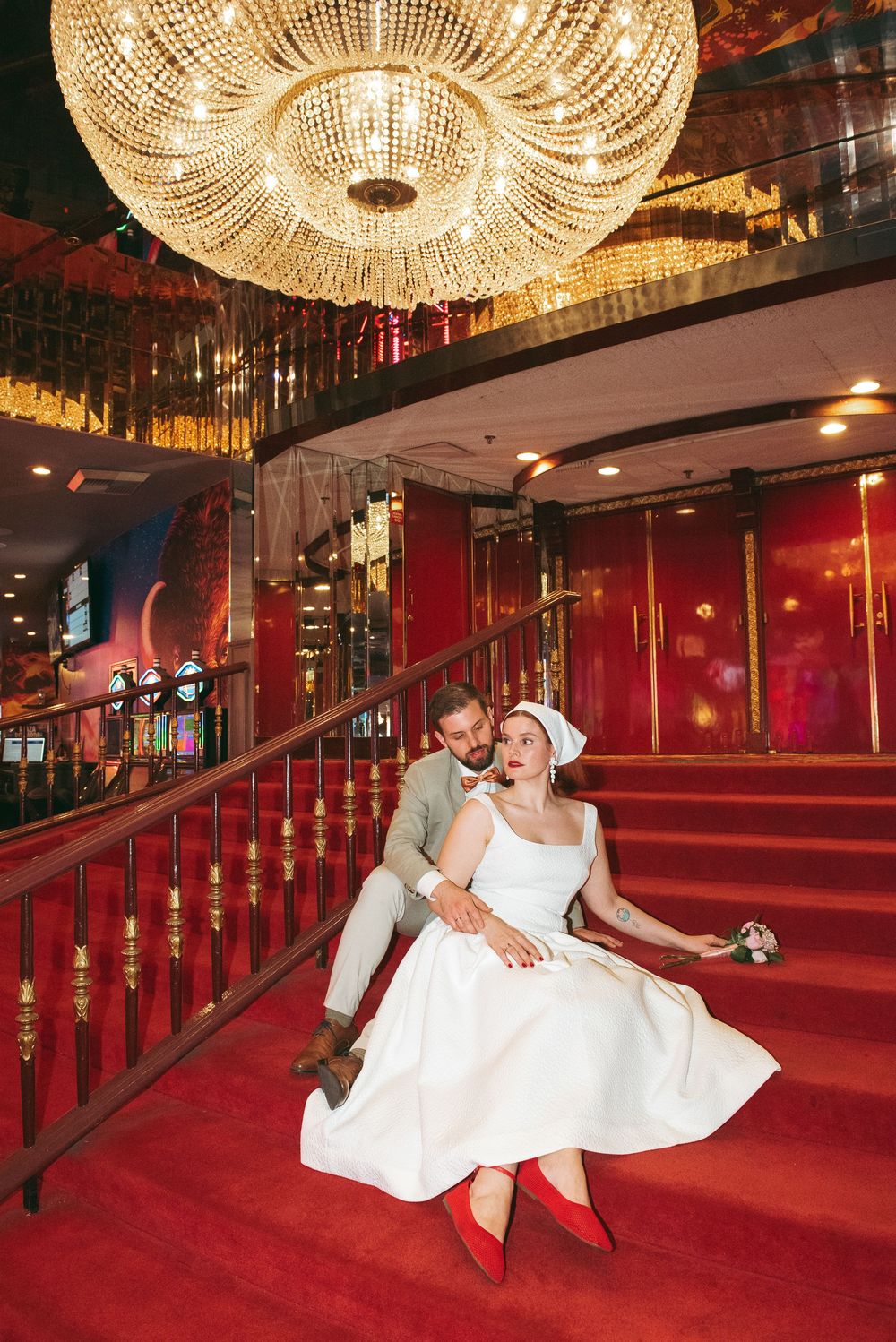Vintage Vegas elopement photographer and super 8 videographer