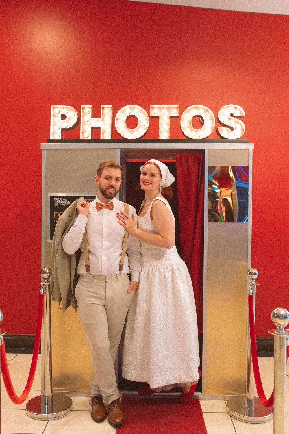 Vintage Vegas elopement photographer and super 8 videographer