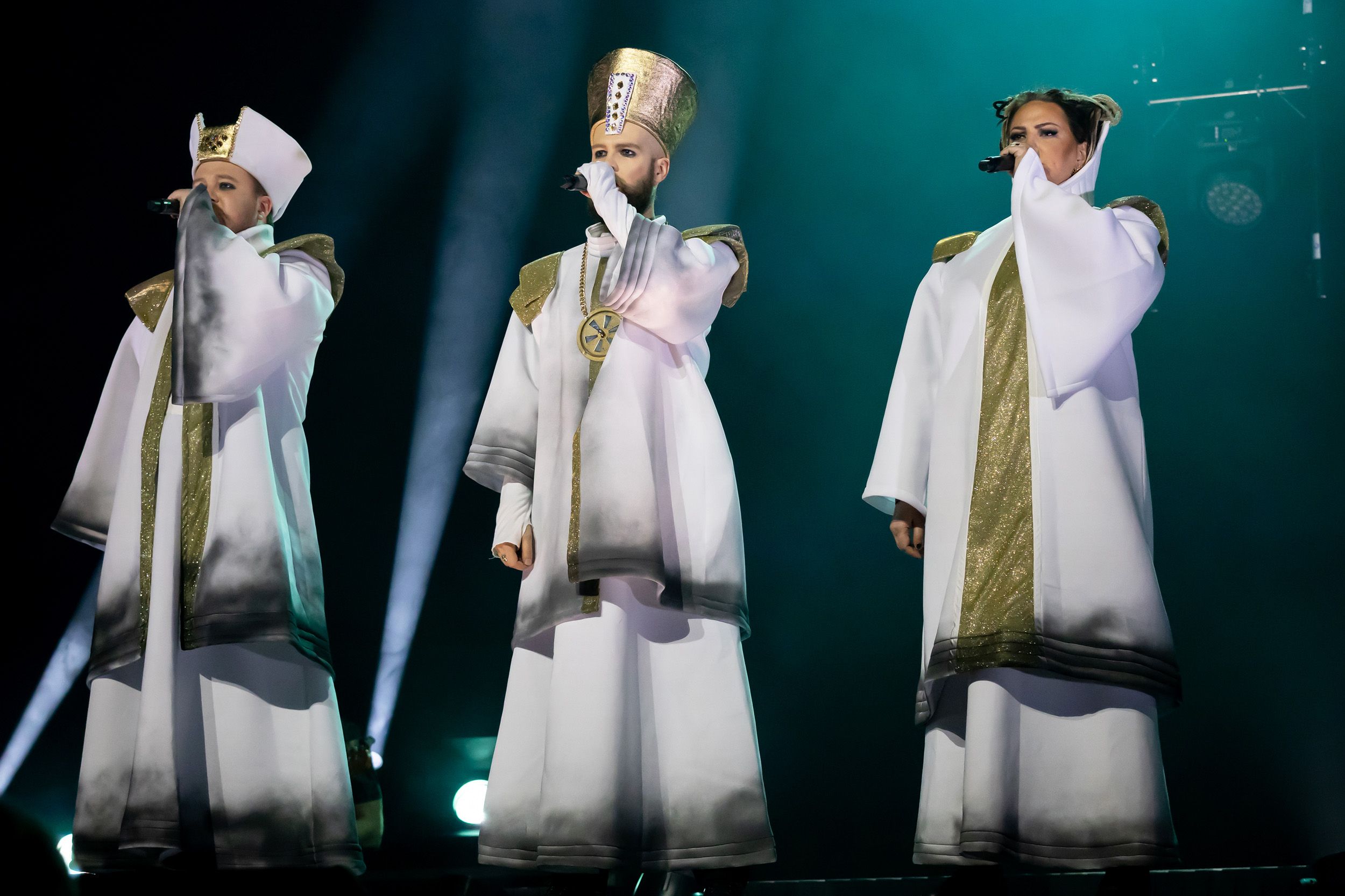 Jesus Christ Superstar av Tocca Entertainment I Linköping Konsert och Kongress. Aleksi Evansson som Kaiafas.