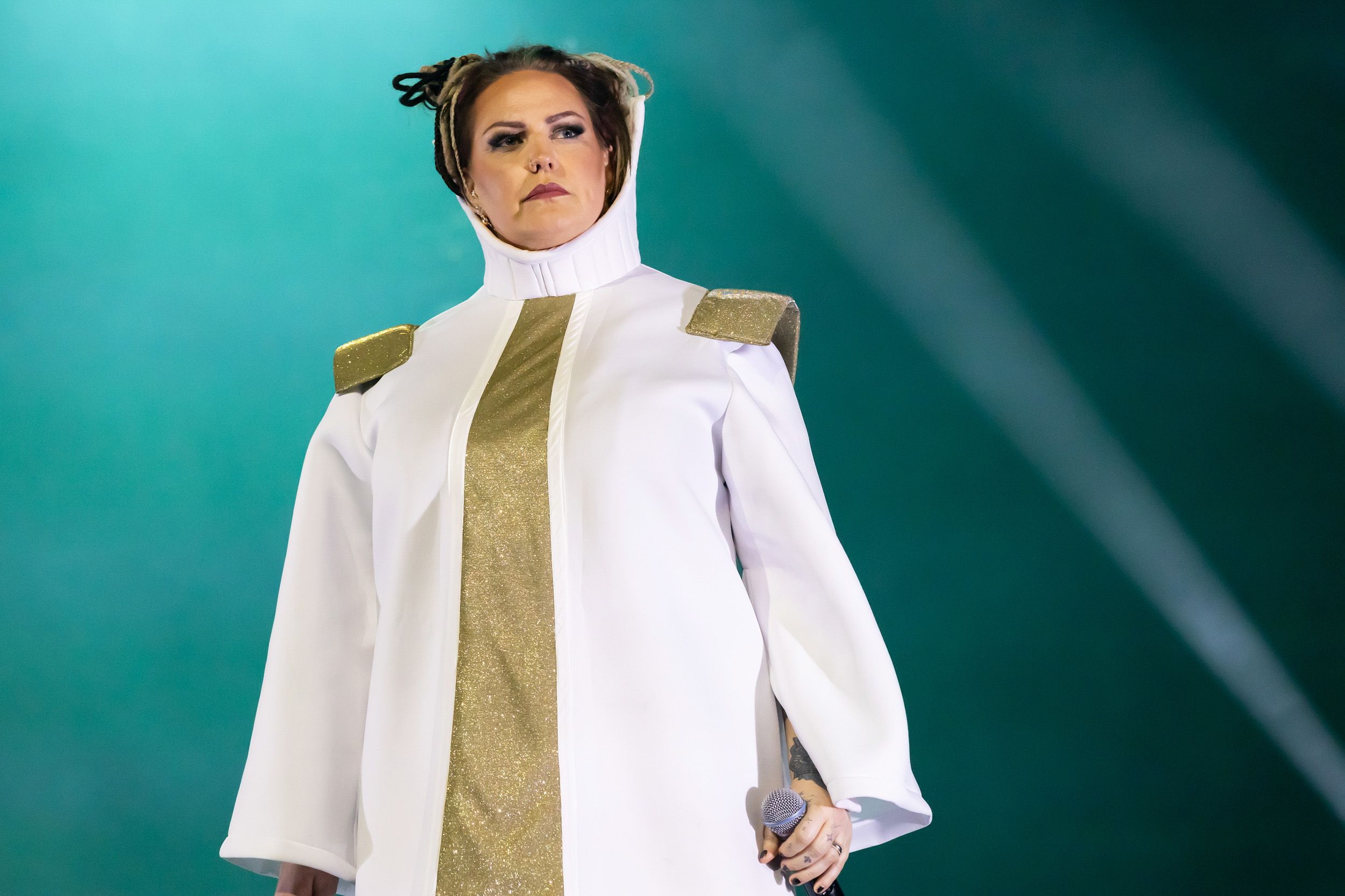 Jesus Christ Superstar av Tocca Entertainment I Linköping Konsert och Kongress. Jeanette Larshans Börjesson som Präst.