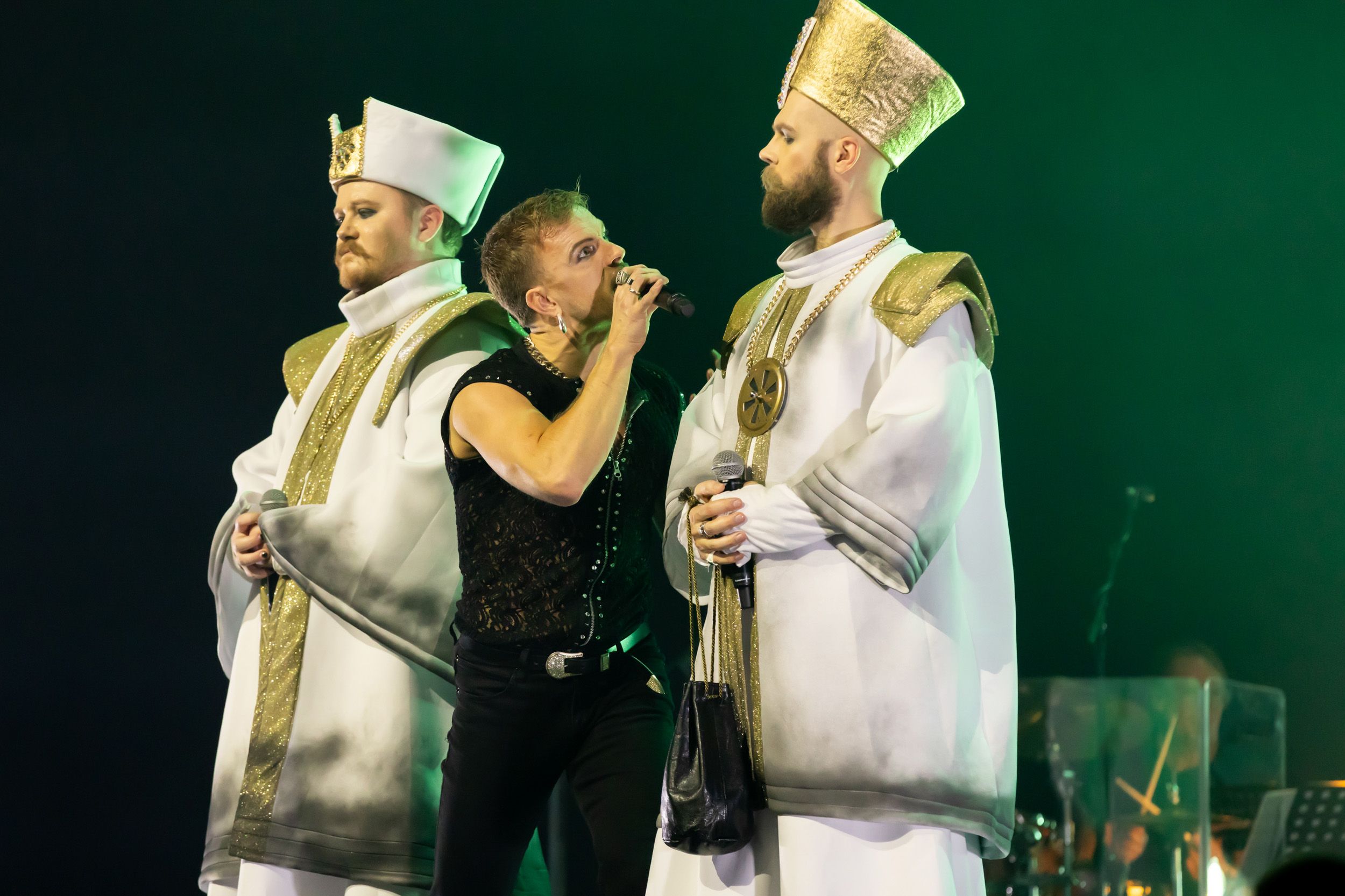Jesus Christ Superstar av Tocca Entertainment I Linköping Konsert och Kongress. Judas, Kaiafas och Hannas.