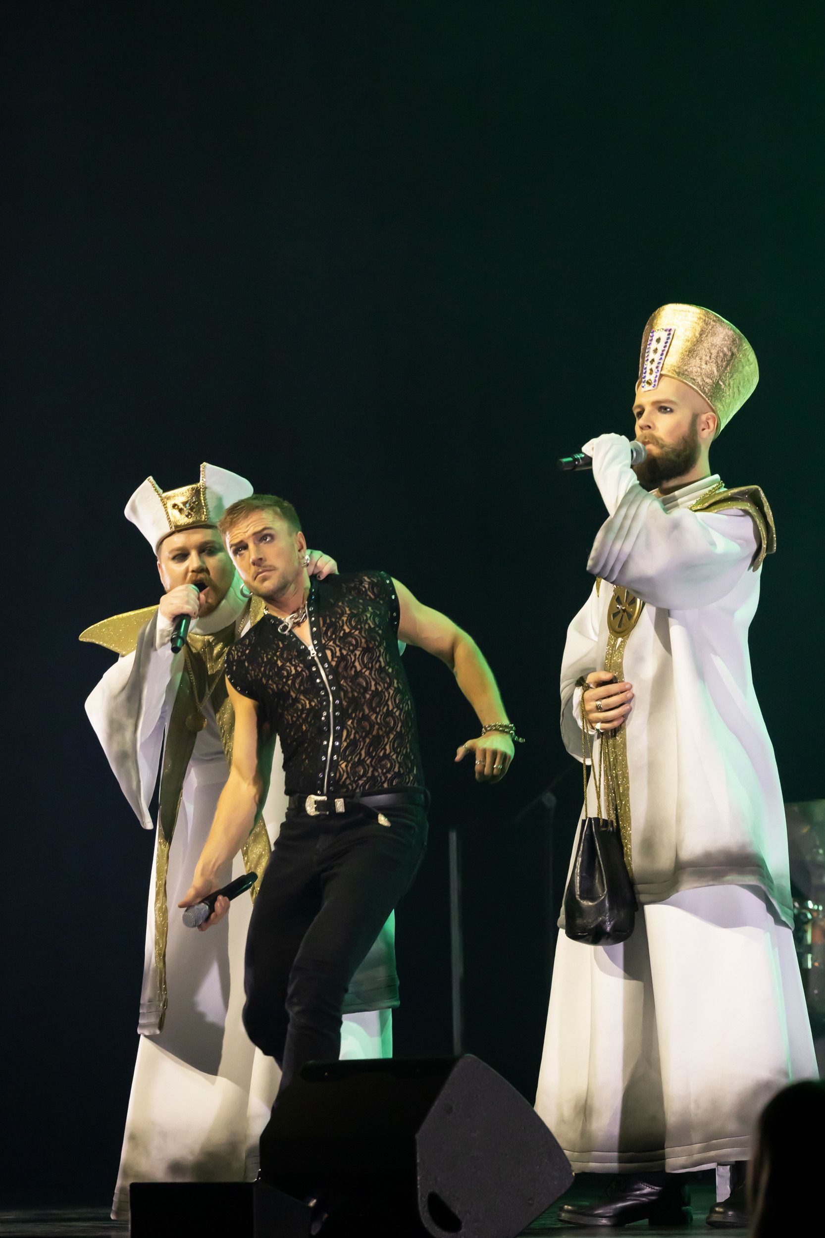 Jesus Christ Superstar av Tocca Entertainment I Linköping Konsert och Kongress. Judas, Kaiafas och Hannas.