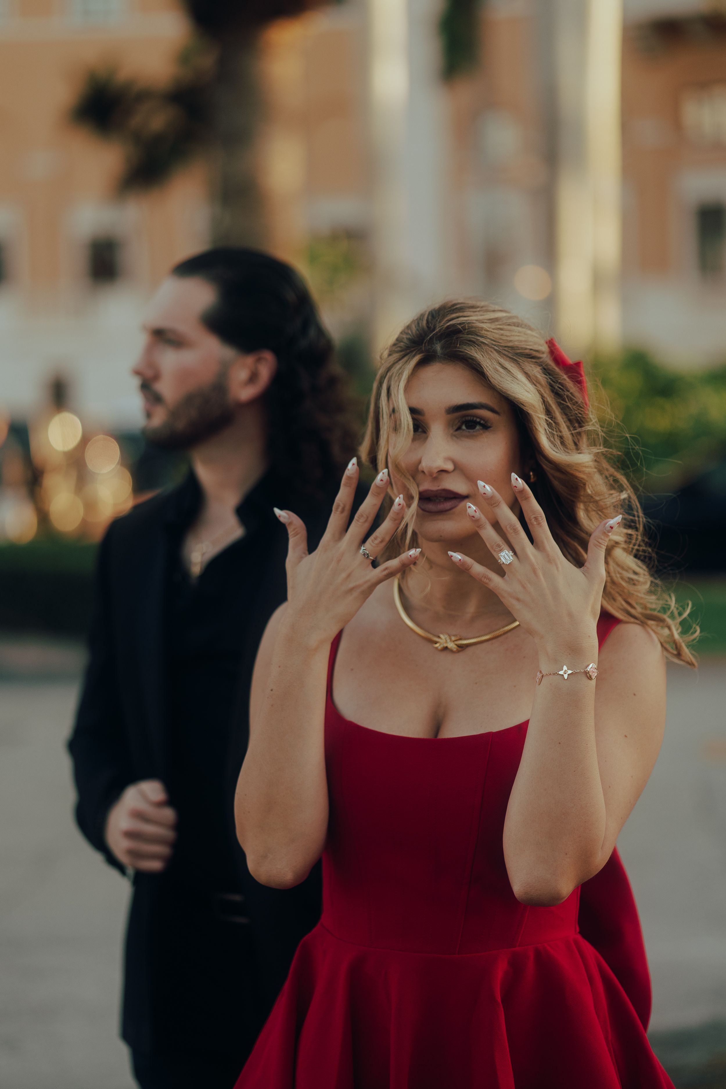 Cinematic Miami Couple Portrait Session with Luxury Convertible and Romantic South Florida Engagement Photography