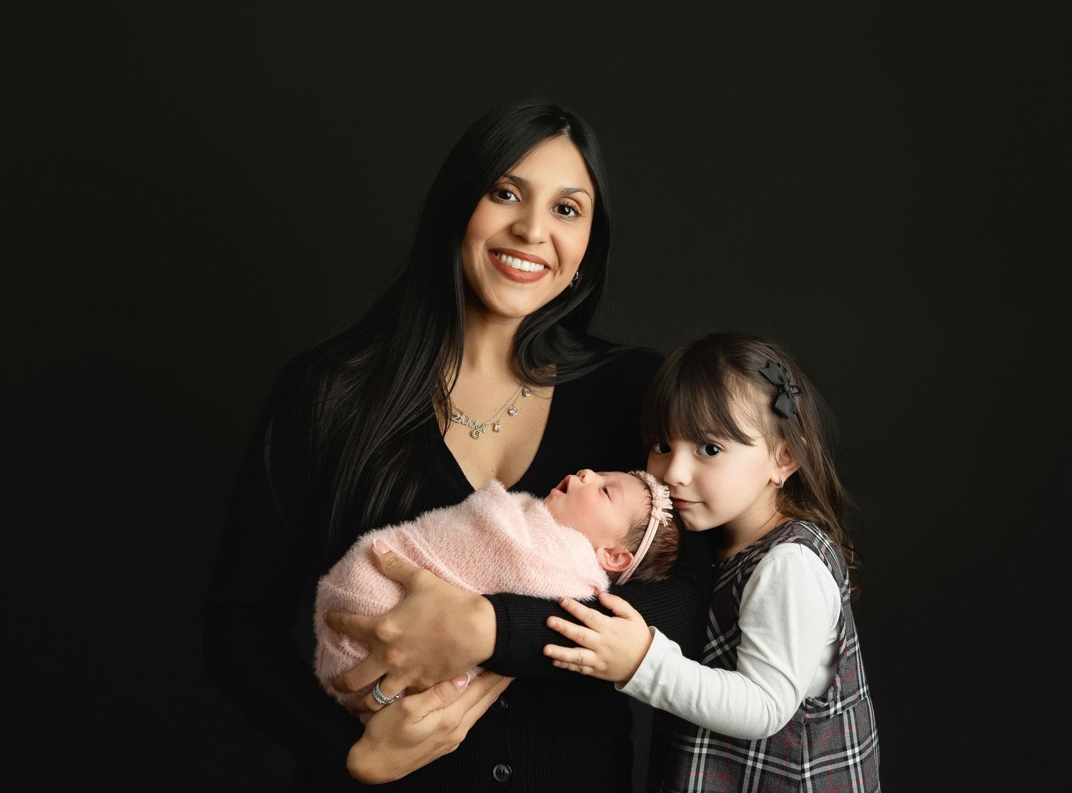 Mom, sister, and newborn. Greenville newborn photographer, Easley newborn photographer, Upstate newborn photographer, Greenville newborn