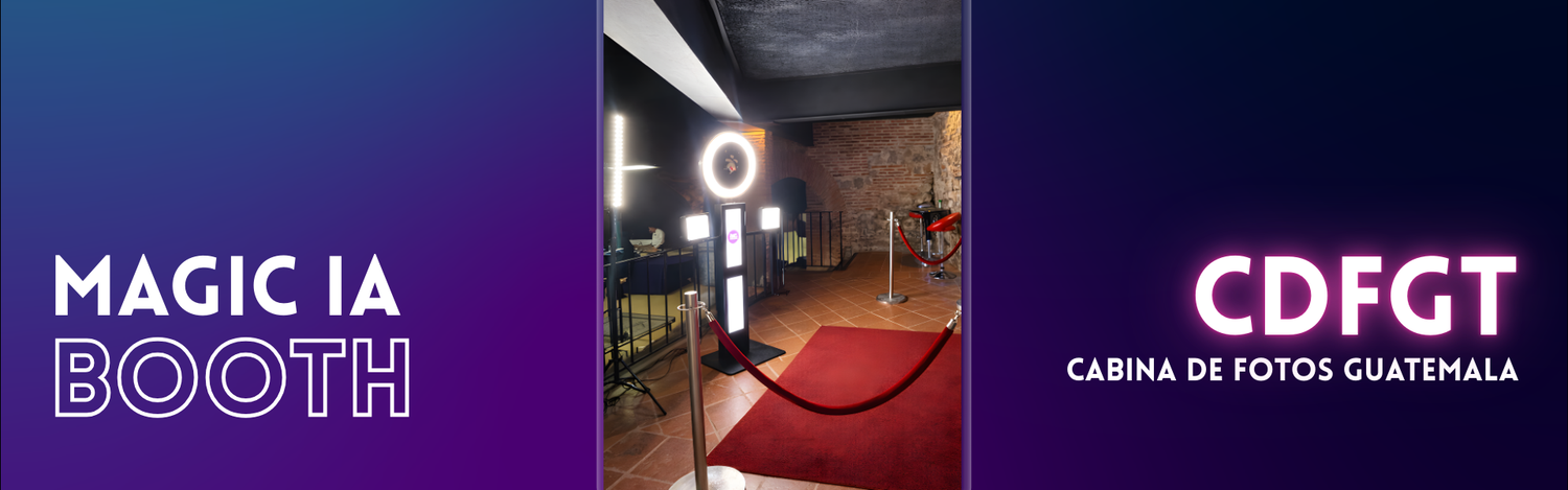 Cabina con inteligencia artificial para fotos en eventos con excelente calidad de imagen
