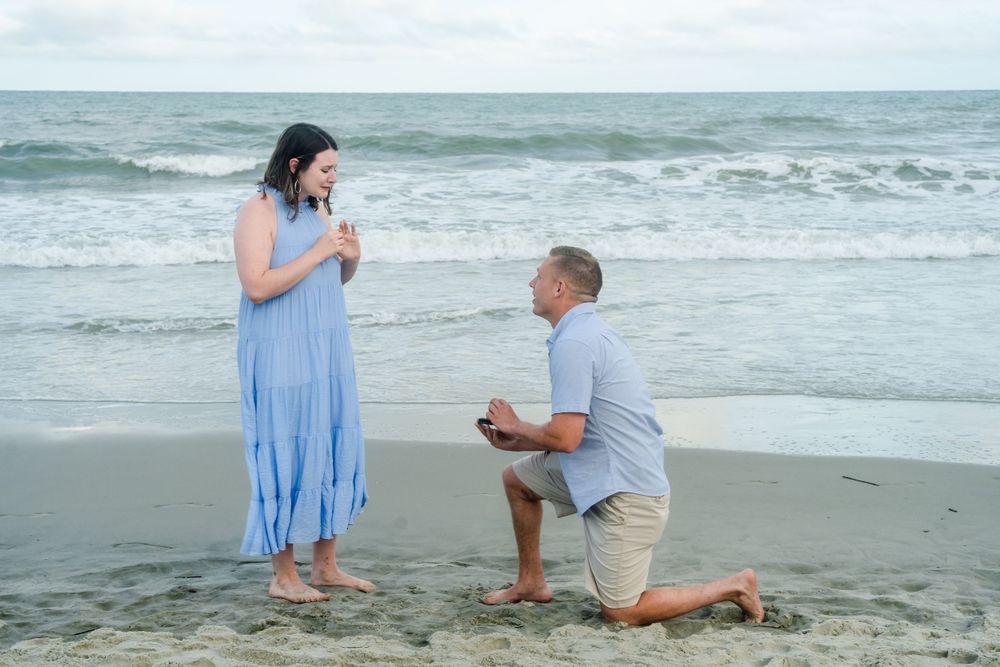 Couples engagement proposal photography Myrtle Beach