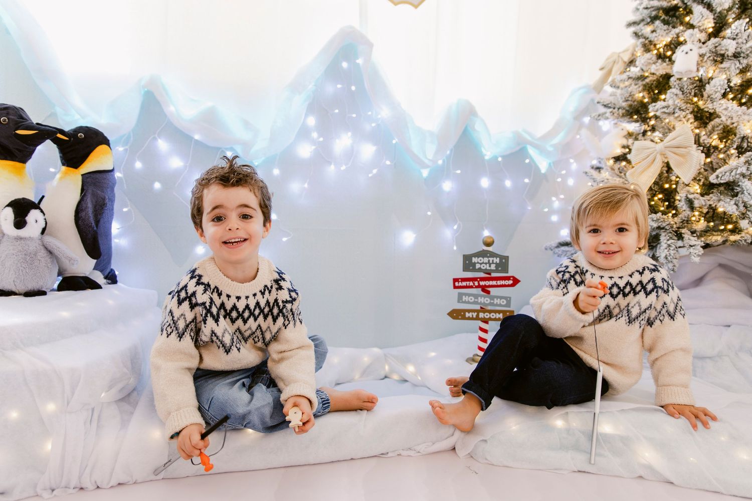 Sessões de Natal 2025 a bordo do Polar Express rumo ao Polo Norte; Sessão de Natal Bem vindos ao Polo Norte a bordo do Polar Express Queijas