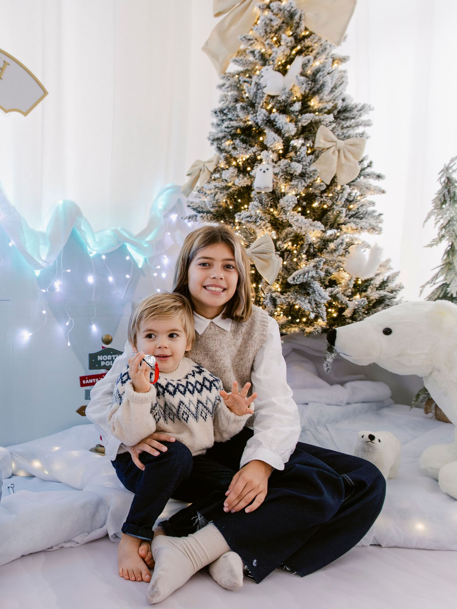 Sessões de Natal 2025 a bordo do Polar Express rumo ao Polo Norte; Sessão de Natal Bem vindos ao Polo Norte a bordo do Polar Express Queijas