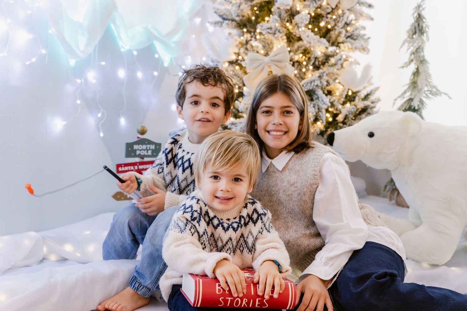 Sessões de Natal 2025 a bordo do Polar Express rumo ao Polo Norte; Sessão de Natal Bem vindos ao Polo Norte a bordo do Polar Express Queijas