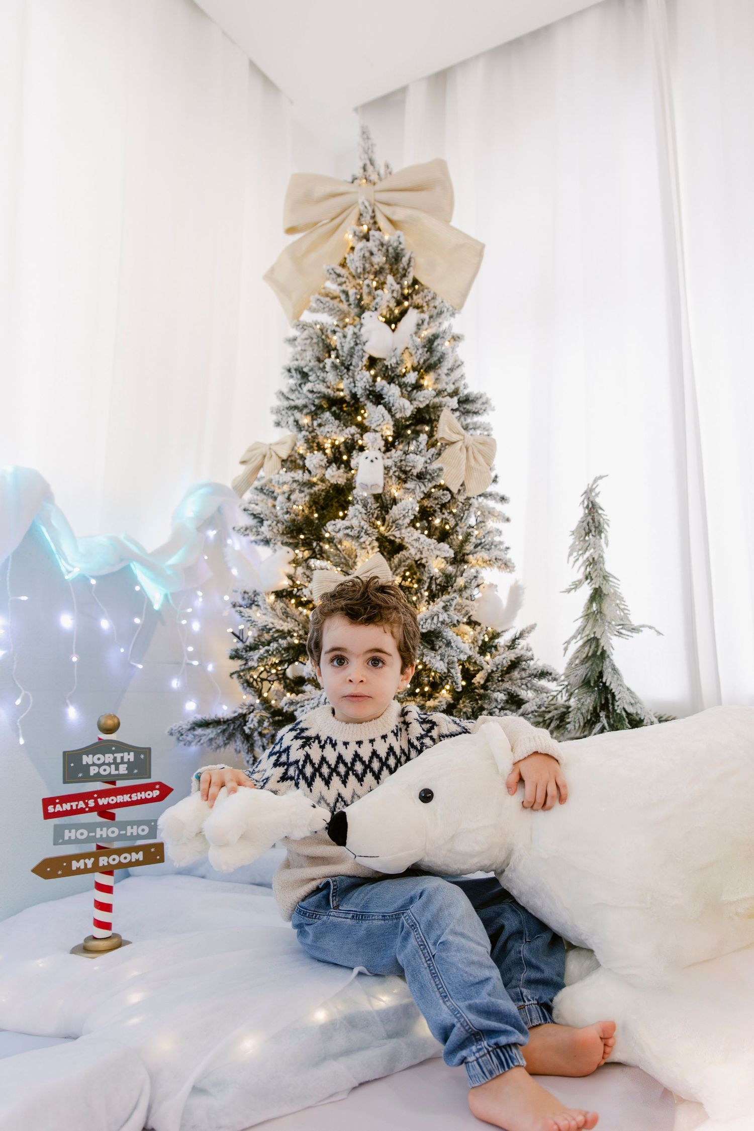 Sessões de Natal 2025 a bordo do Polar Express rumo ao Polo Norte; Sessão de Natal Bem vindos ao Polo Norte a bordo do Polar Express Queijas