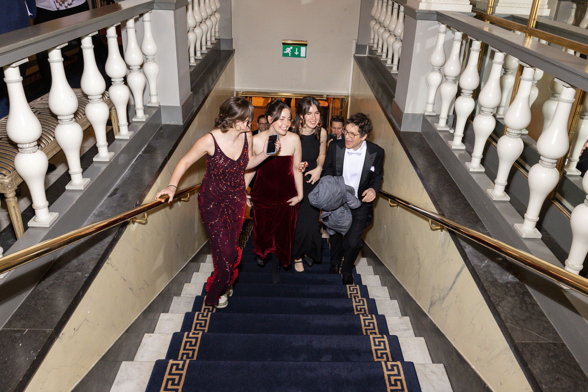 Nobel prize winner David Baker entering Grand Hotel