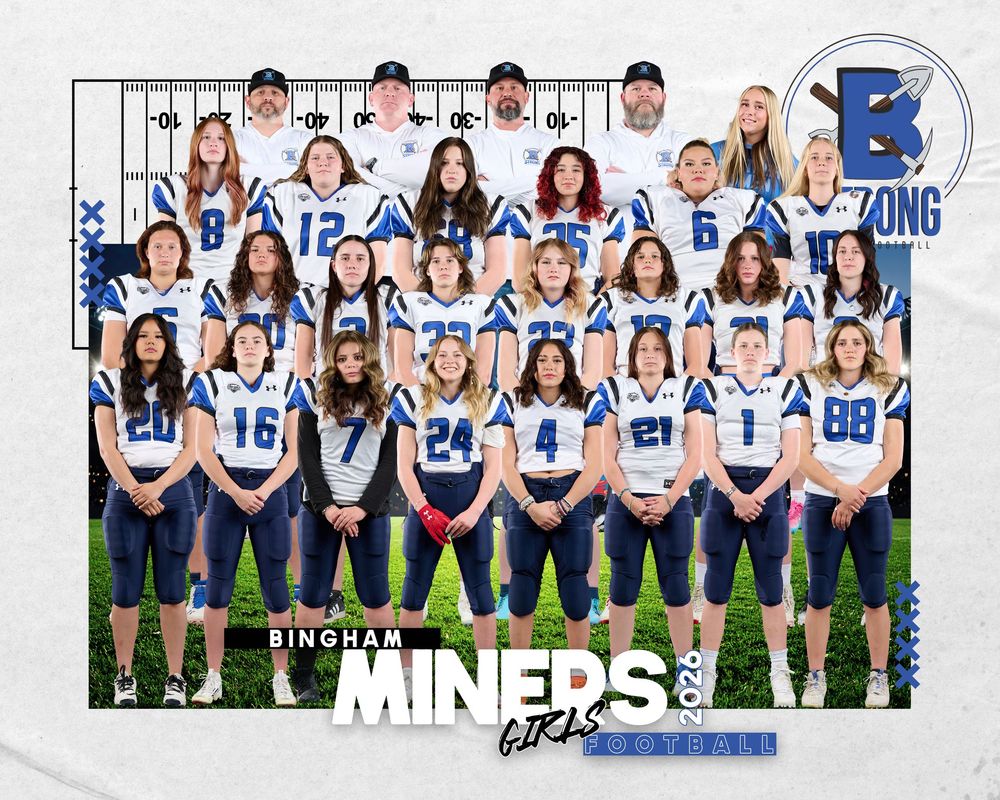Composite Team Photo Bingham High School Girls Football South Jordan