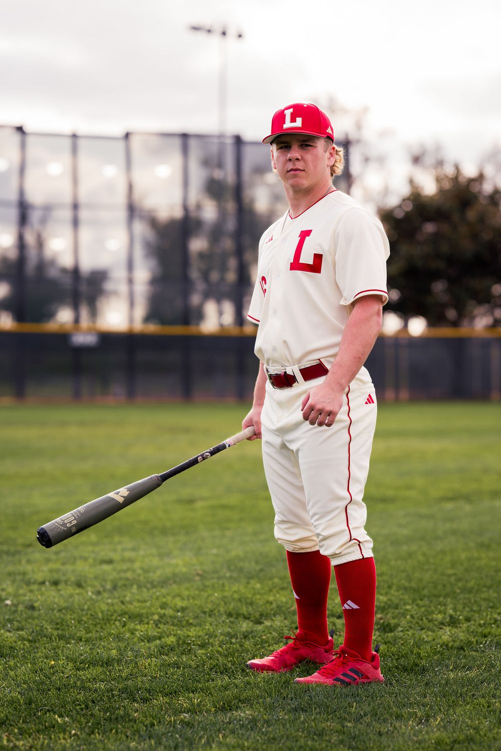 An Orange Lutheran High School baseball athlete on the 2025 media day