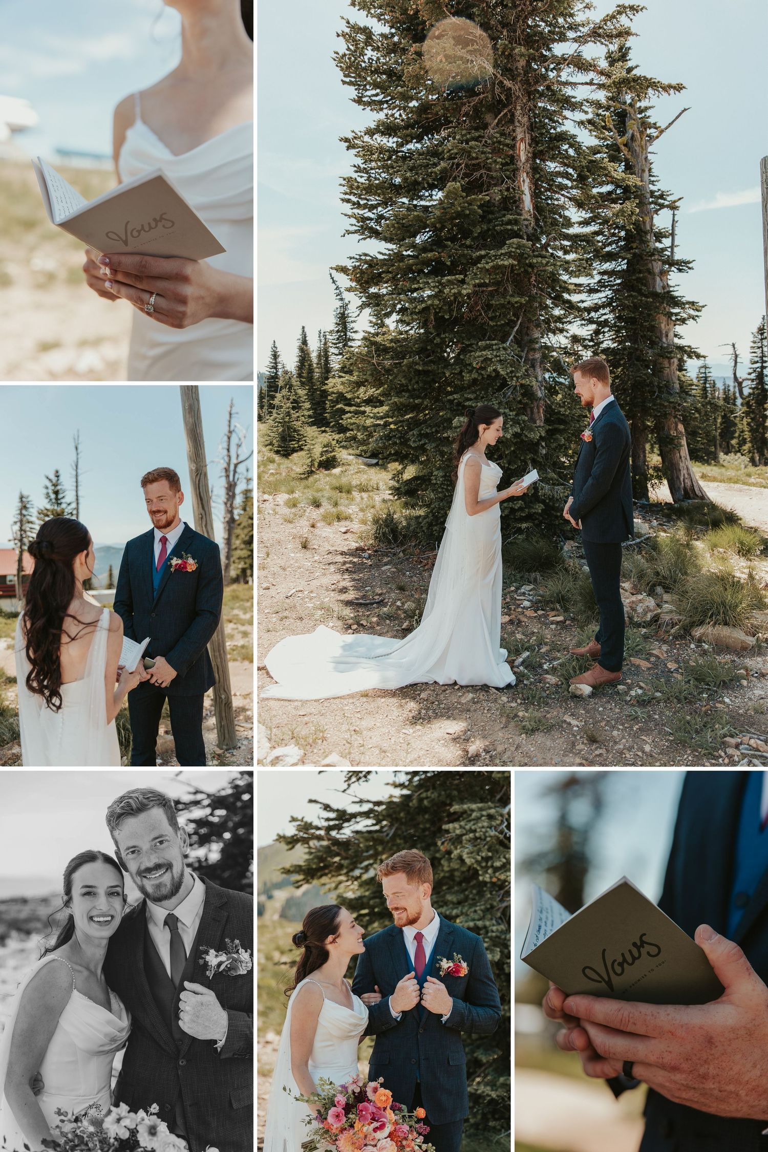 North Idaho wedding photography with scenic Schweitzer Mountain views