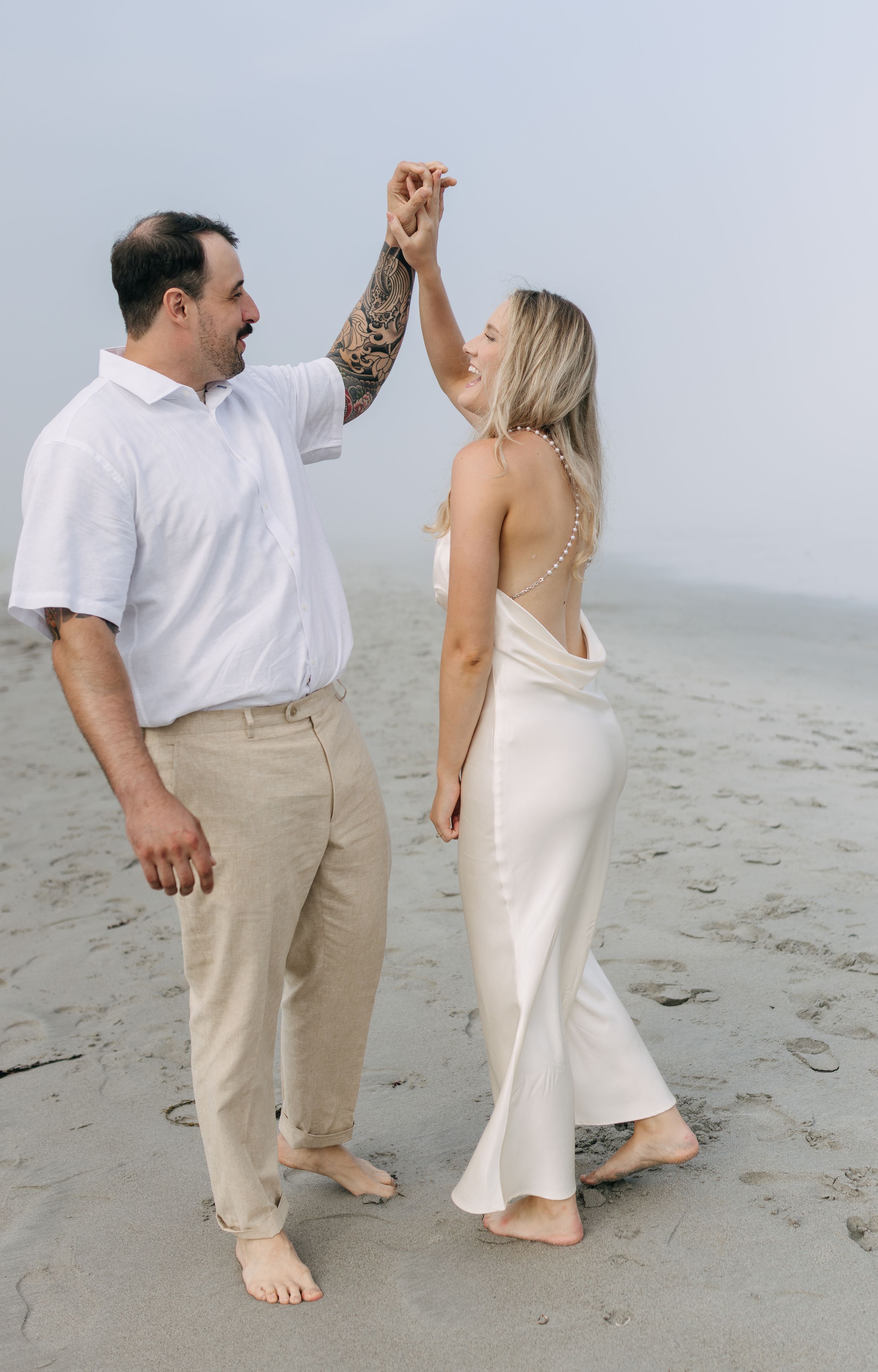 Beach engagement session, Nova Scotia, South Shore, East coast, Fog beach session, Ontario photographer, Nova Scotia Photographer, couple