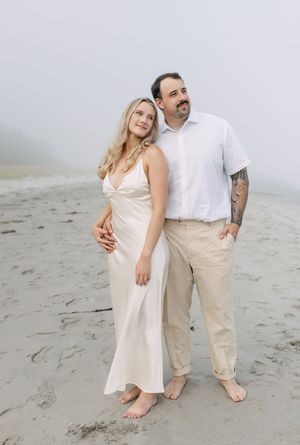 Beach engagement session, Nova Scotia, South Shore, East coast, Fog beach session, Ontario photographer, Nova Scotia Photographer, couple