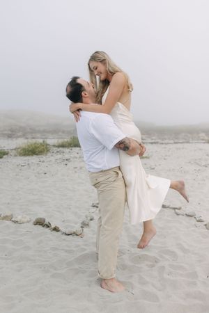 Beach engagement session, Nova Scotia, South Shore, East coast, Fog beach session, Ontario photographer, Nova Scotia Photographer, couple