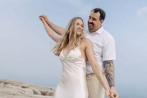 Beach engagement session, Nova Scotia, South Shore, East coast, Fog beach session, Ontario photographer, Nova Scotia Photographer, couple