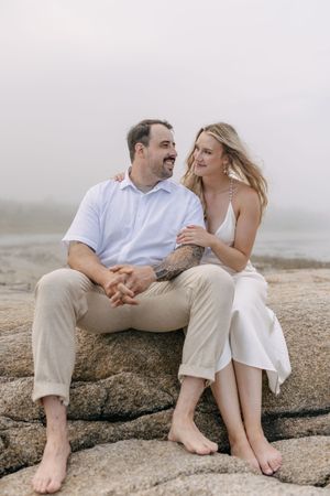 Beach engagement session, Nova Scotia, South Shore, East coast, Fog beach session, Ontario photographer, Nova Scotia Photographer, couple