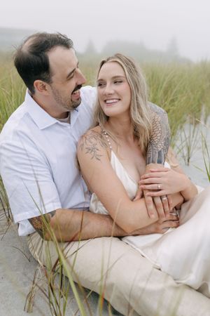 Beach engagement session, Nova Scotia, South Shore, East coast, Fog beach session, Ontario photographer, Nova Scotia Photographer, couple